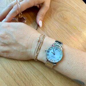 Tiffany & Co. Atlas Dome Stainless Steel Watch – Classic Roman Numeral Dial